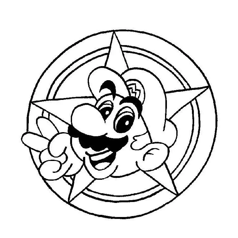 Coloriage Mario Football - Super héroïne à imprimer