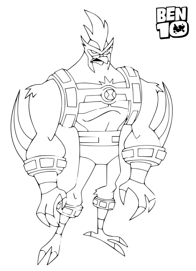 Vilgax the Evil Villain coloring page to print