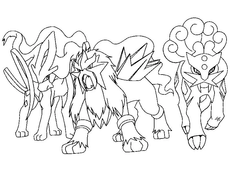 Mega Legendary Pokémon coloring page to print
