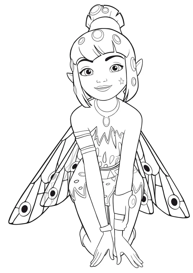 Desenho de Mia e Eu para colorir