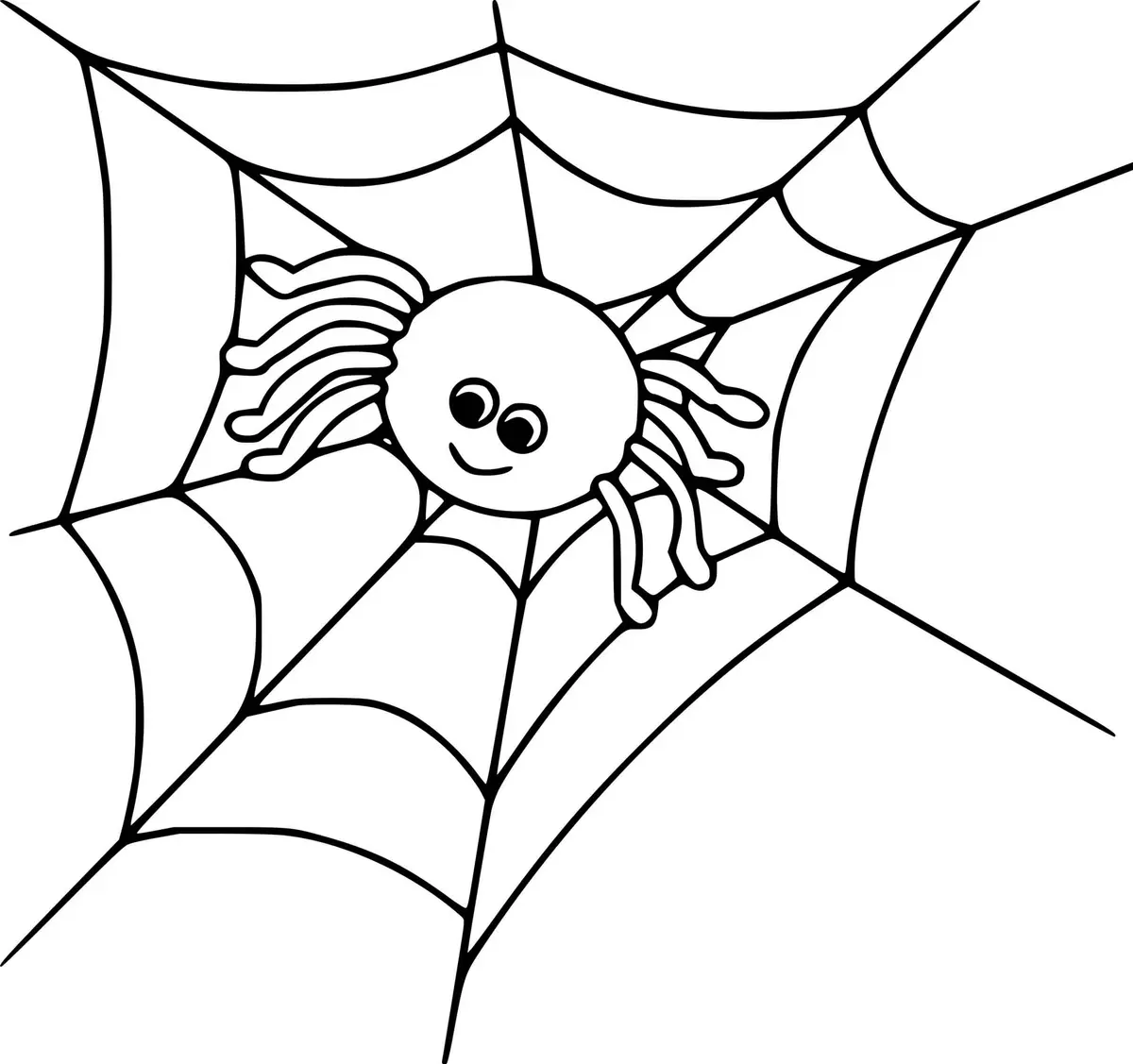 Disegno di Ragno Carino da stampare