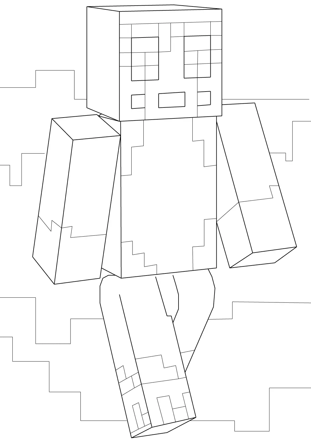Coloriage Minecraft Stampy - Minecraft à imprimer