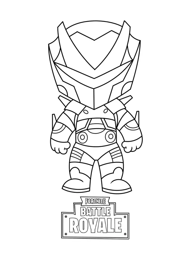 Coloriage Mini Omega Fortnite - Fortnite à imprimer
