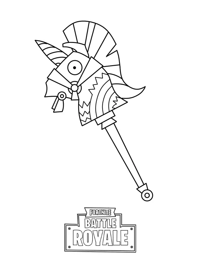 Coloriage Mini Rainbow Smash Fortnite - Fortnite à imprimer