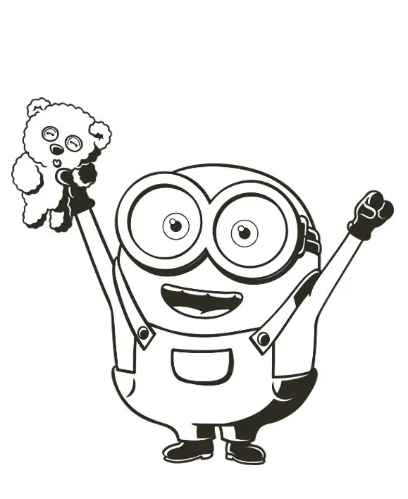 Coloriage Minion De Moi Moche Et Méchant Youpi - Minions à imprimer