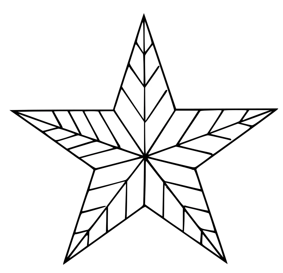 Christmas Star coloring page to print