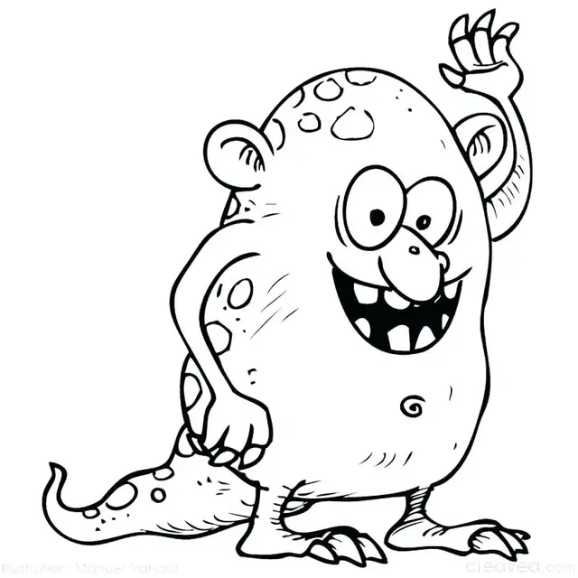 Coloriage Monstre Yeti - Yeti à imprimer