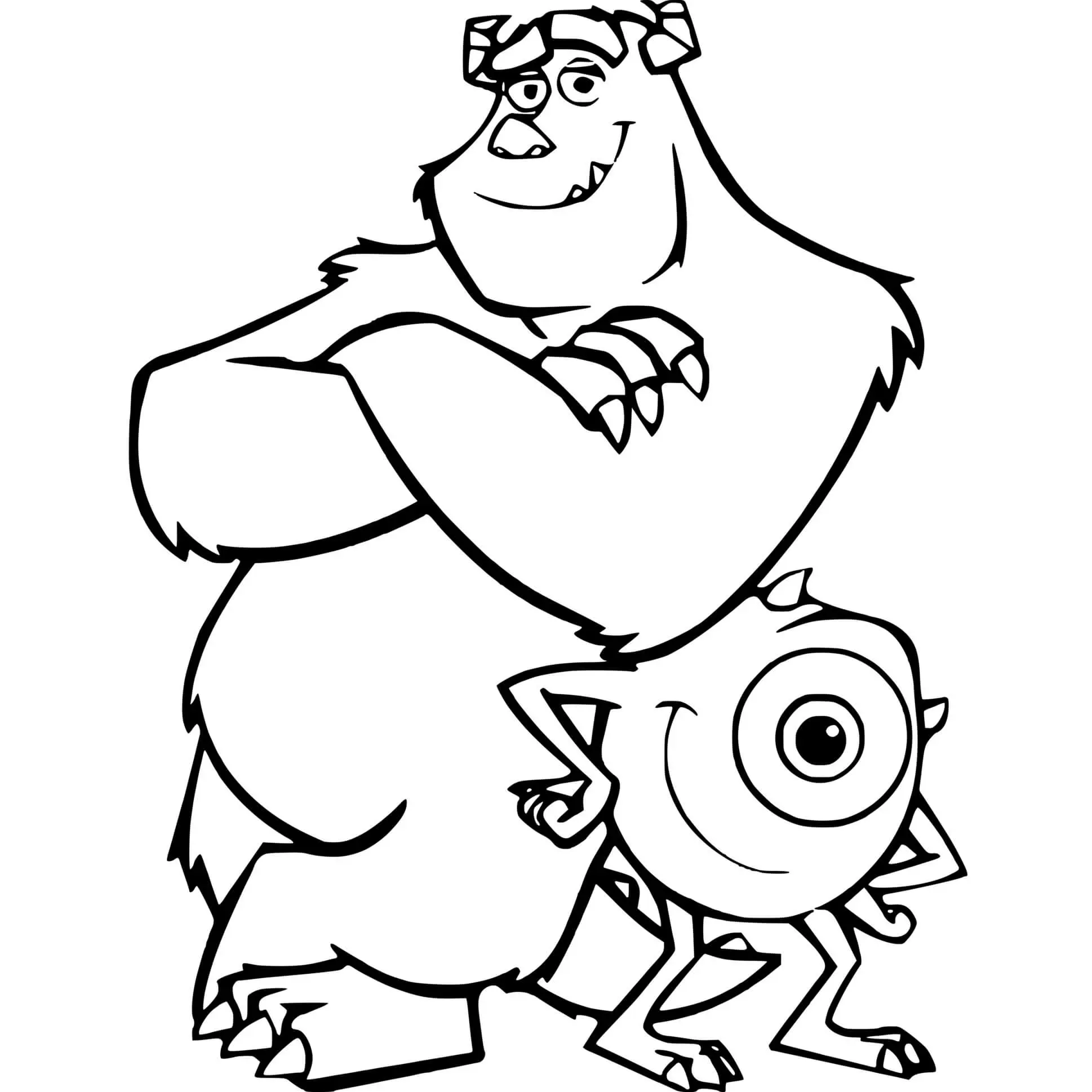 Coloriage Monstres Inc - Monstres et Cie à imprimer