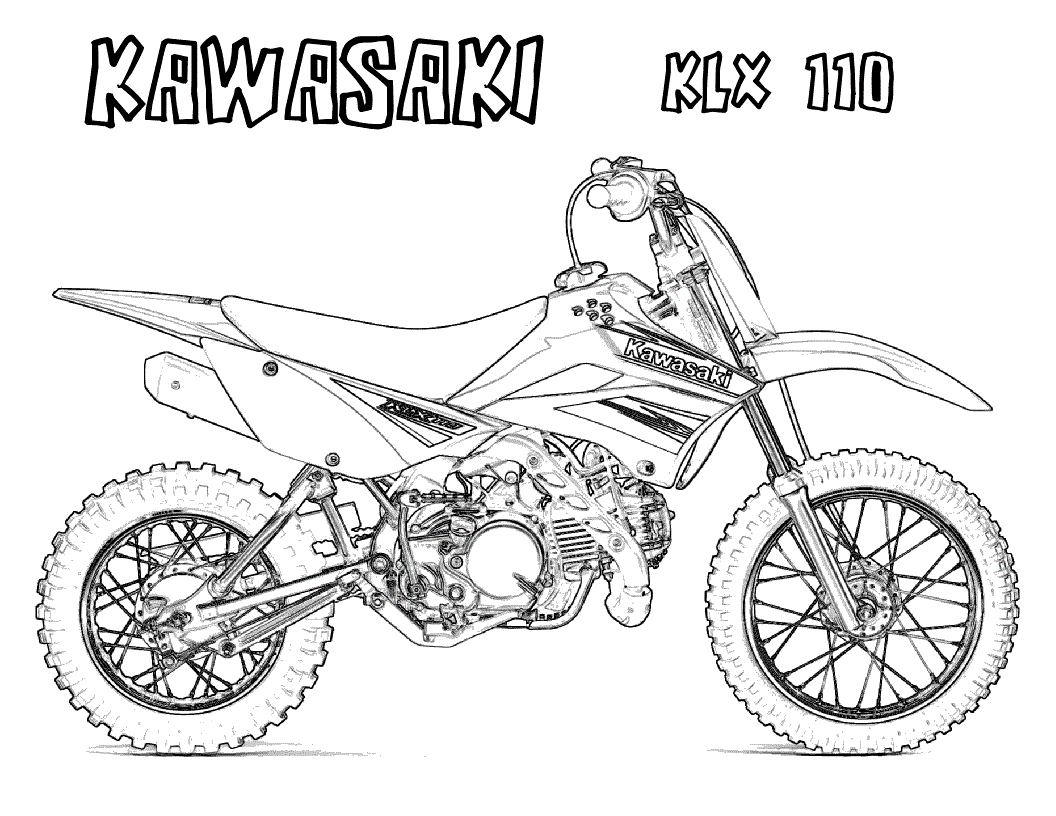 Coloriage Motocrossiste en action sur piste accidentée - Motocross à imprimer