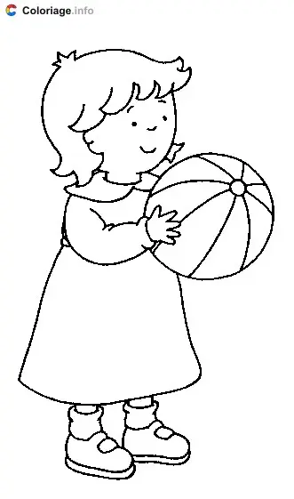 Mousseline, Caillou's Little Sister coloring page to print