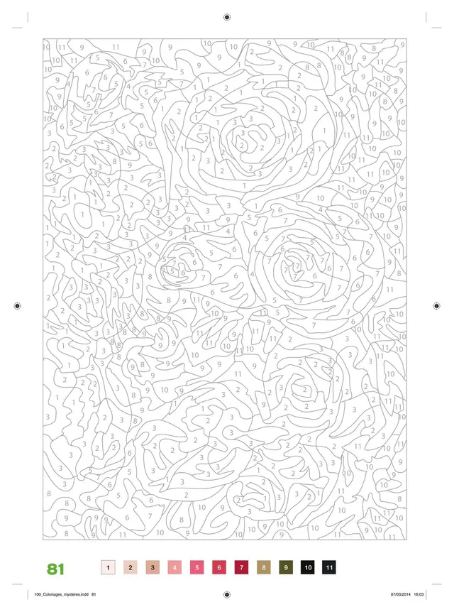 Kleurplaat Mysterie Disney Roze Bloem om te printen