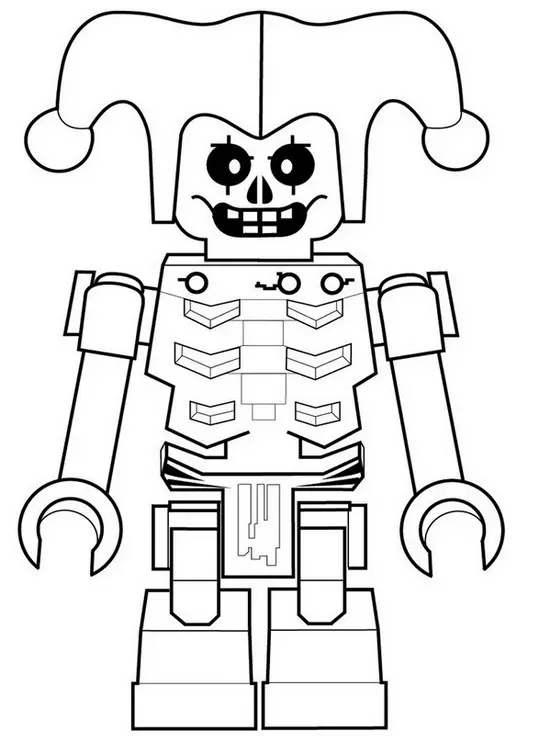 Ninjago Krazi Lightning Skeleton coloring page to print