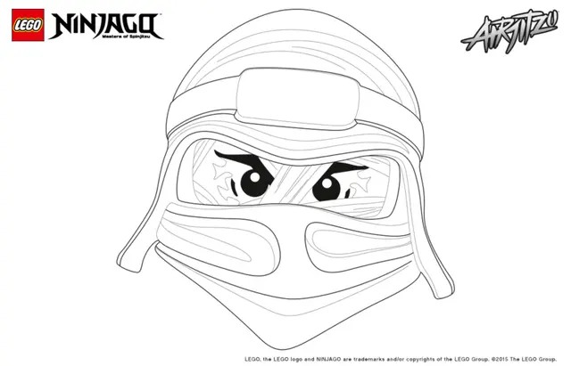 Coloriage Ninjago Lego Lloyd - Ninjago à imprimer