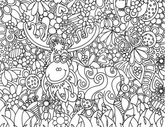 Coloriage Noël Adulte - Adulte à imprimer
