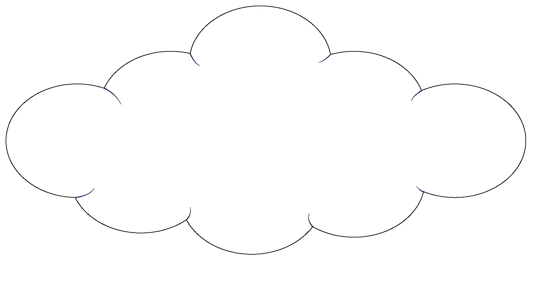 Coloriage Nuage Nature - Dessin à imprimer
