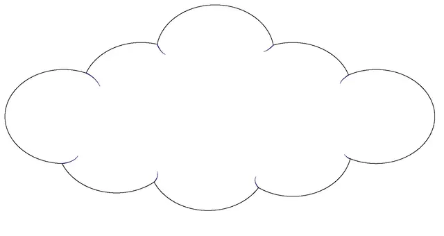 Coloriage Nuage Nature - Dessin à imprimer