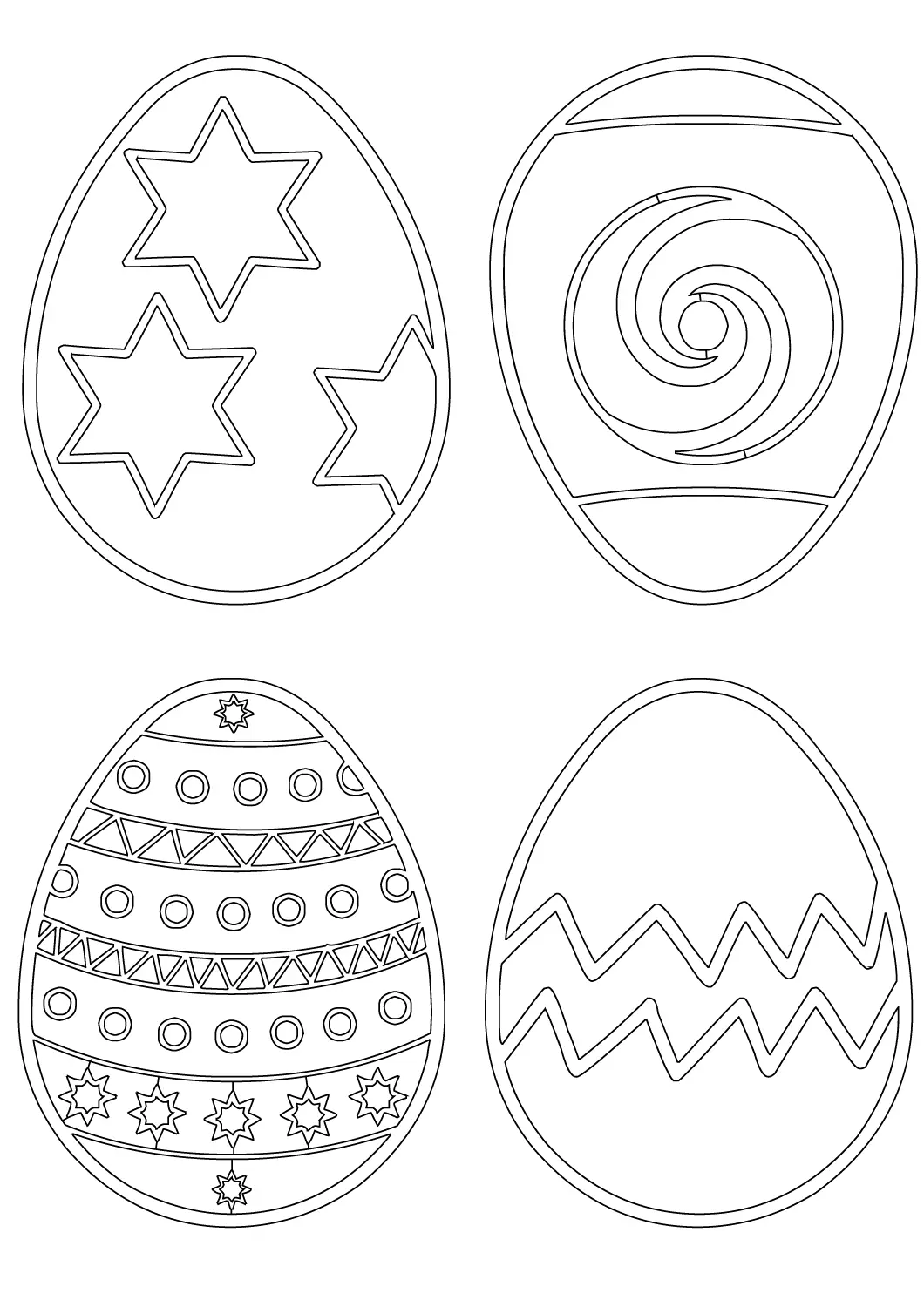 Coloriage Œuf De Paquess Patterns - Pâques à imprimer
