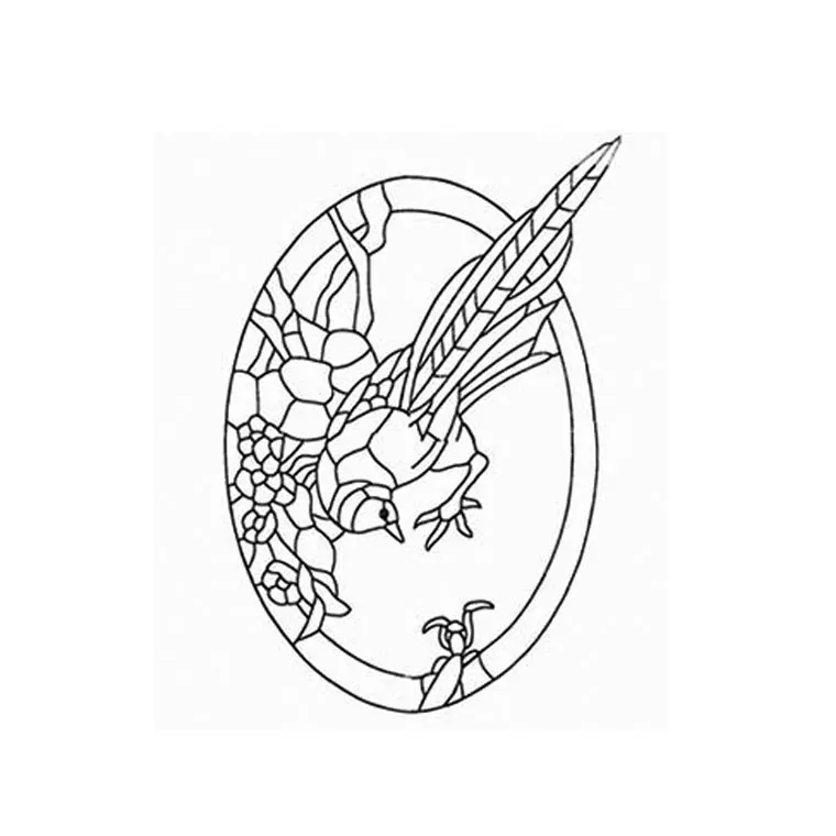 Lyrebird coloring page to print