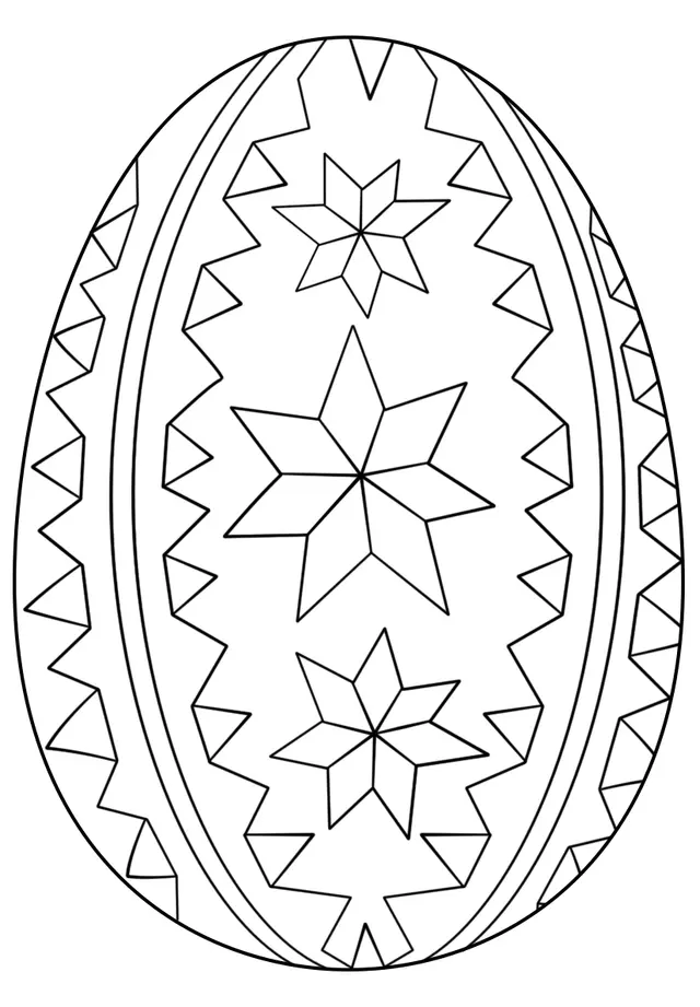 Coloriage Ornate Œuf De Pâques - Pâques à imprimer