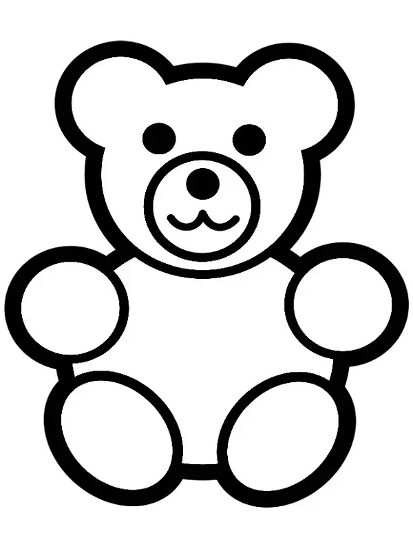 Coloriage Ours - Nounours à imprimer