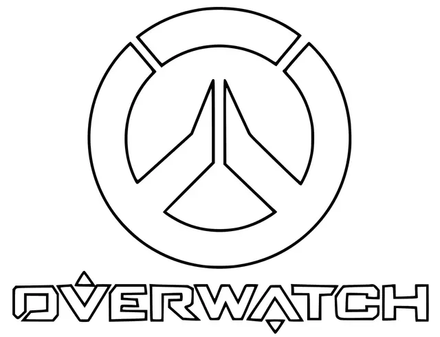 Coloriage Overwatch Logo - Overwatch à imprimer