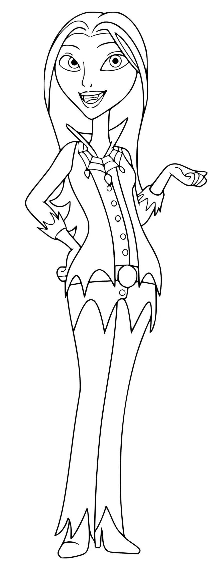 Coloriage Oxana Hauntley Vampirina - Vampirina à imprimer