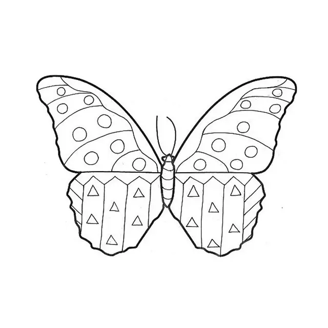 Coloriage Papillon Maternelle - Papillon à imprimer