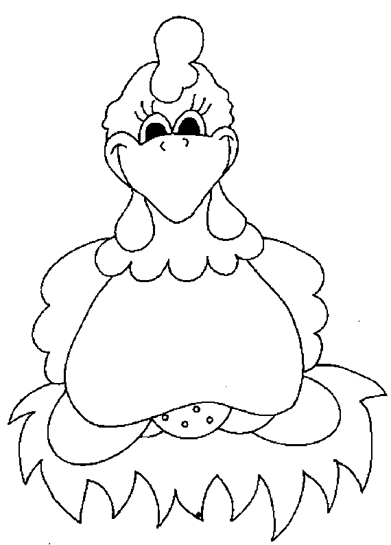 Coloriage Pâques Dessin D'Un Galliforme - Pâques à imprimer