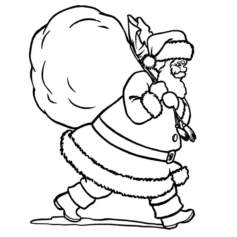 Santa Claus for Little Ones coloring page to print