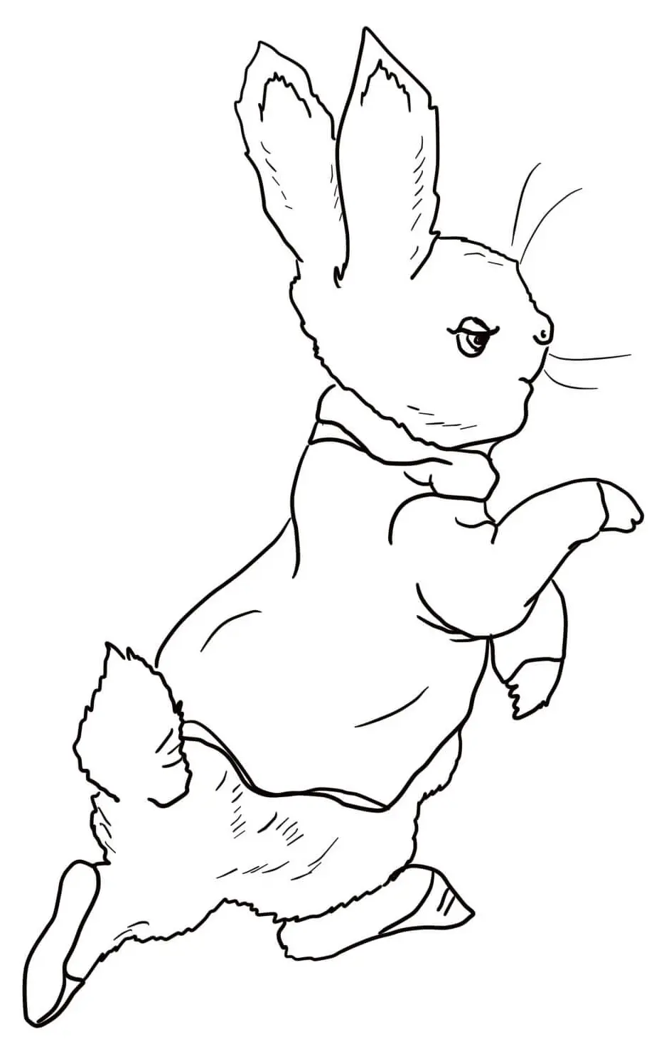 Coloriage Pierre Lapin Entre au Jardin - Pierre lapin à imprimer