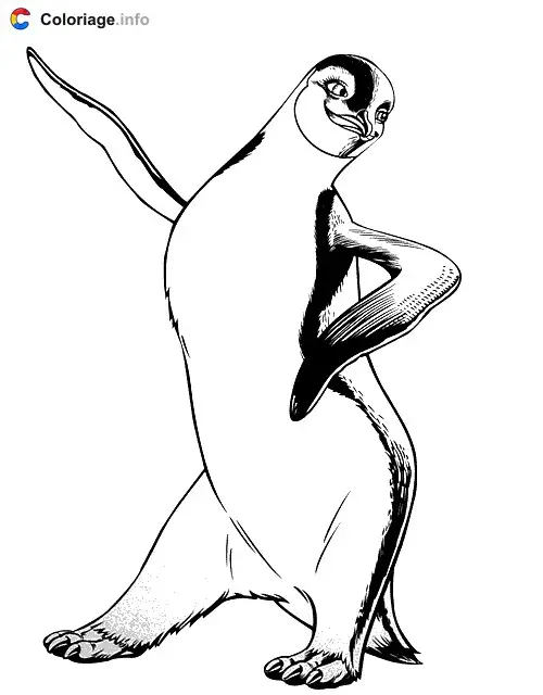 Coloriage Pingouin - Pingouin à imprimer