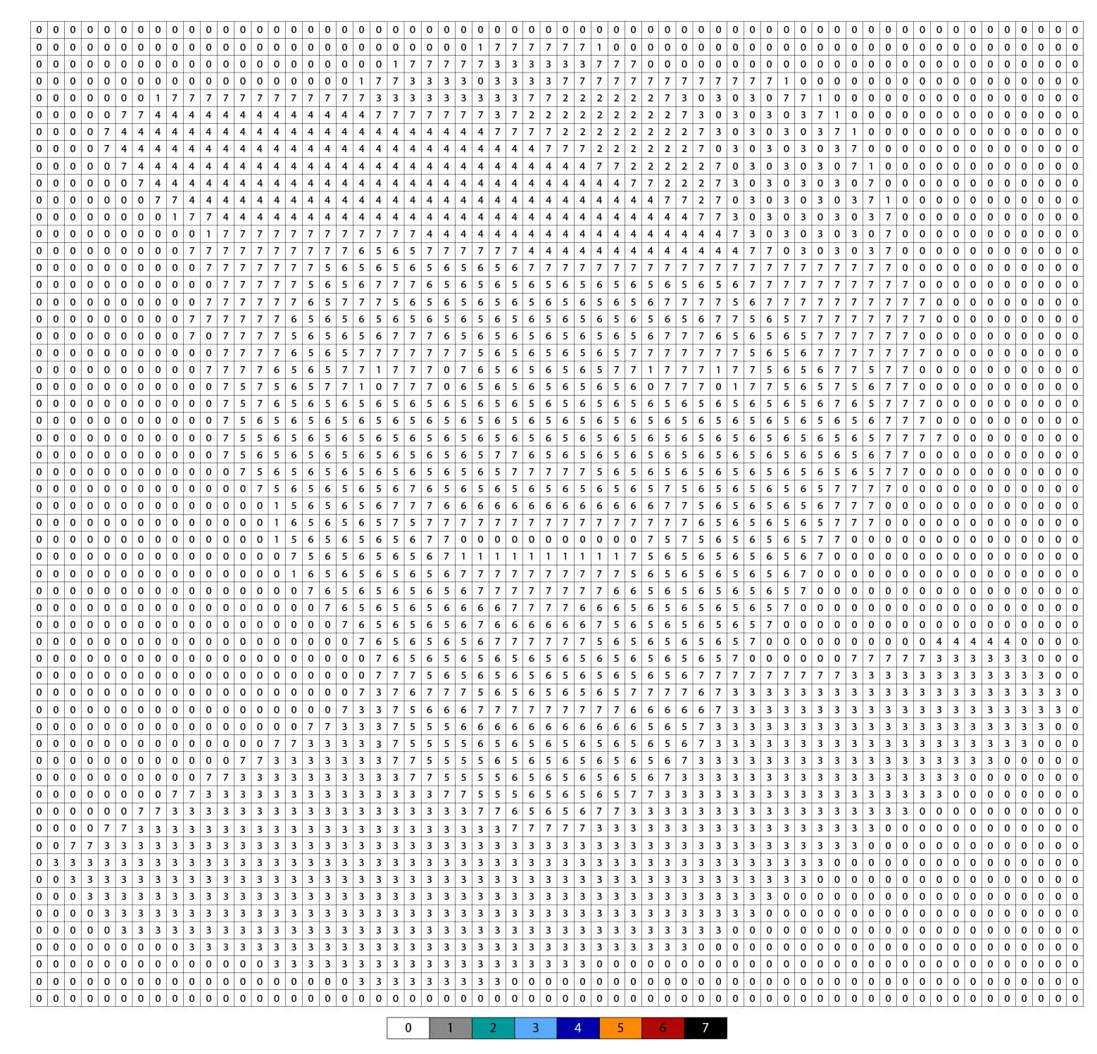 Magical Pixel Art Child coloring page to print