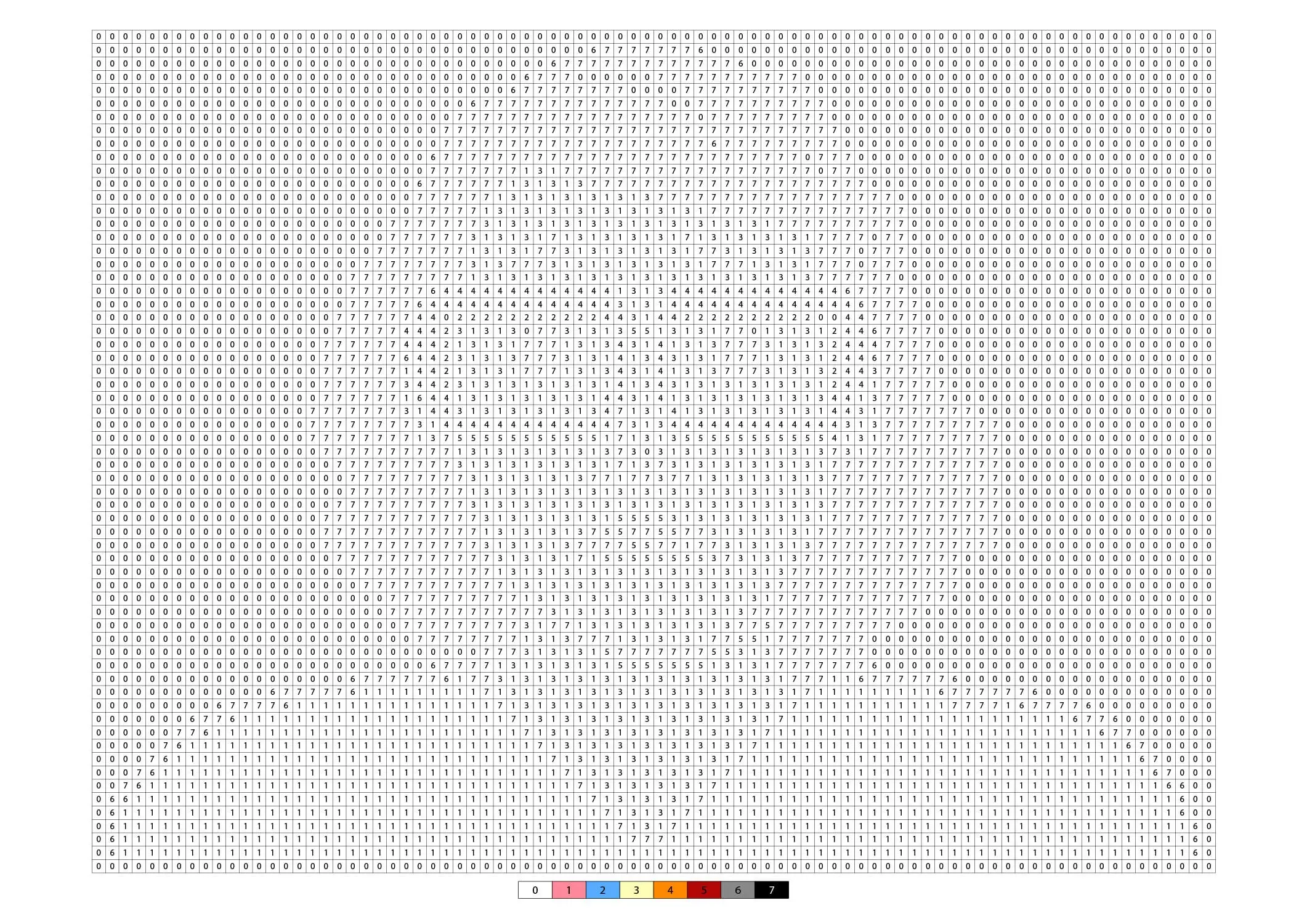 Sad Woman Pixel Art Color by Number coloring page to print