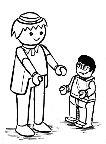 Coloriage Playmobil Lego - Lego à imprimer