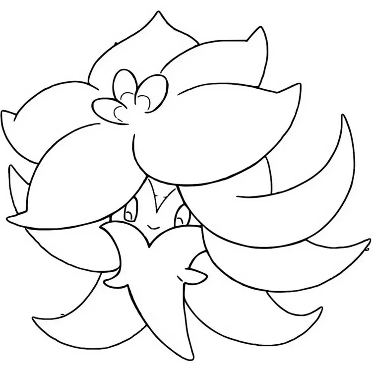 Pokémon Sword and Shield Swirlix coloring page to print