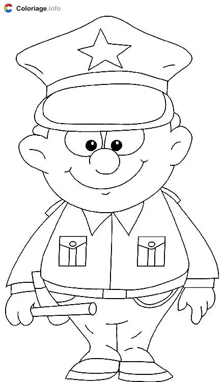 Ausmalbild Polizist Ausmalbilder zum Ausdrucken