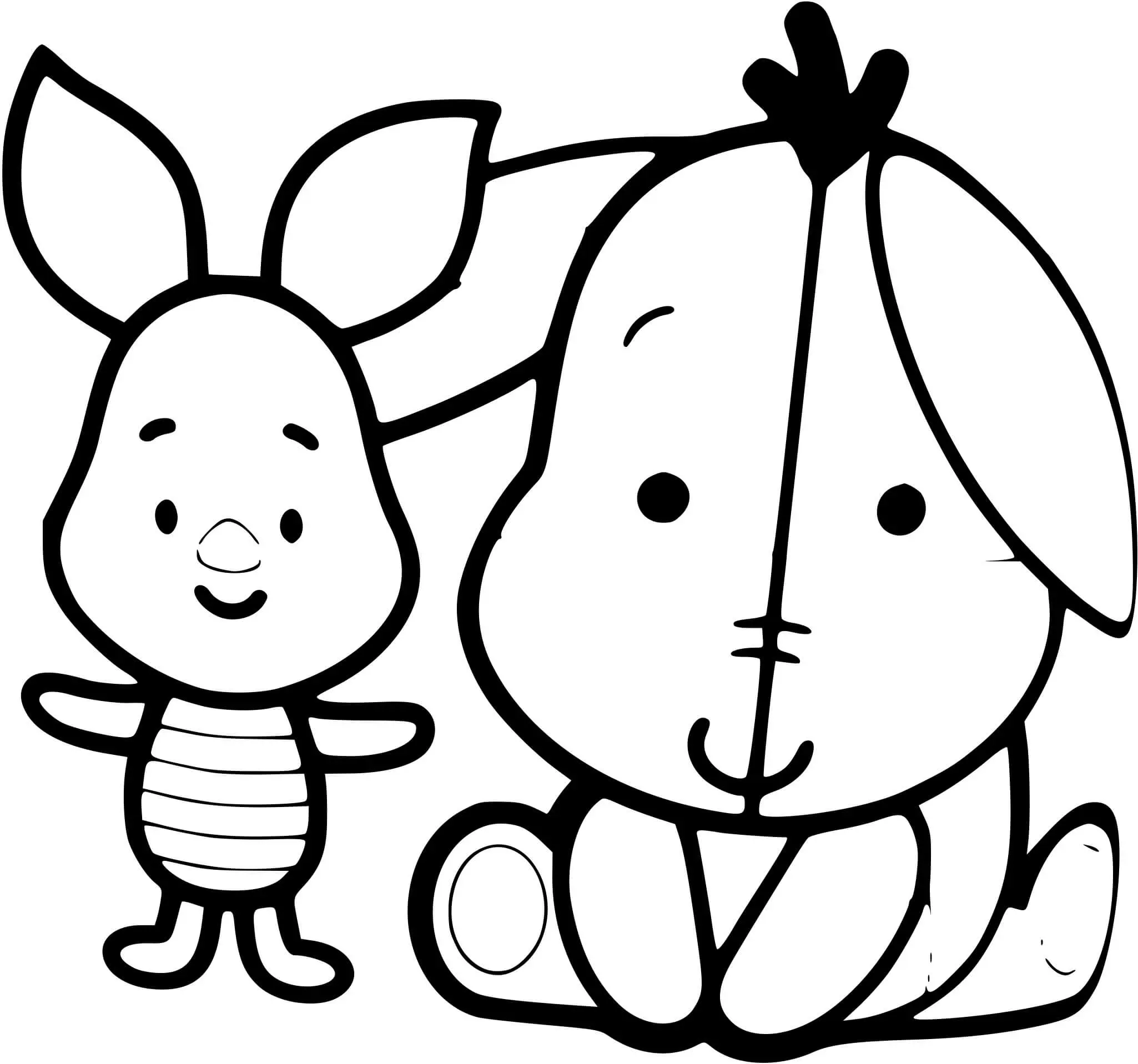 Coloriage Porcinet - Disney bébé à imprimer