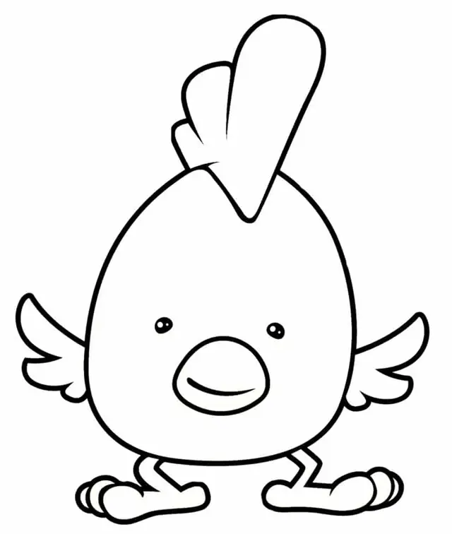 Coloriage Poussin Poule Maternelle - Poussin à imprimer