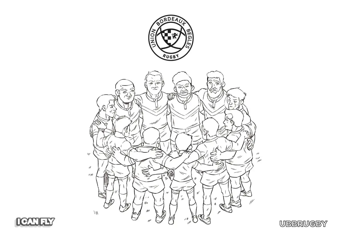 Disegno di Preparazione del Piano di Gioco a Rugby da stampare