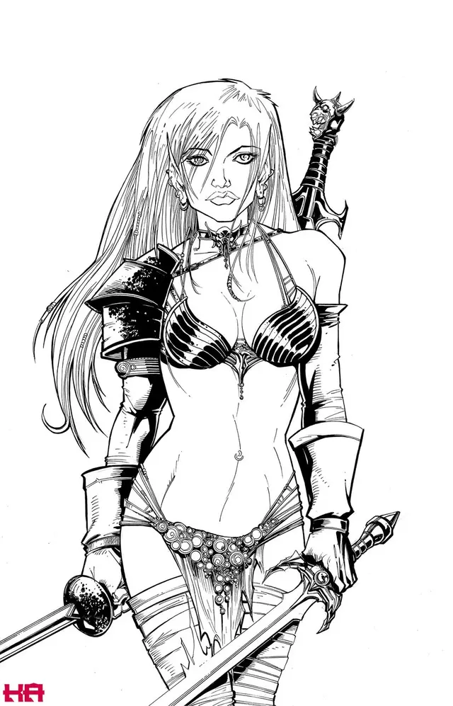 Coloriage Princesse Elf Fée Ami De Xena - Xena à imprimer