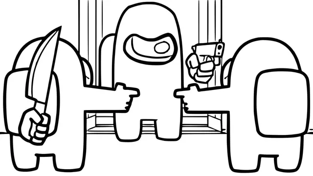 Who Is the Impostor? coloring page to print