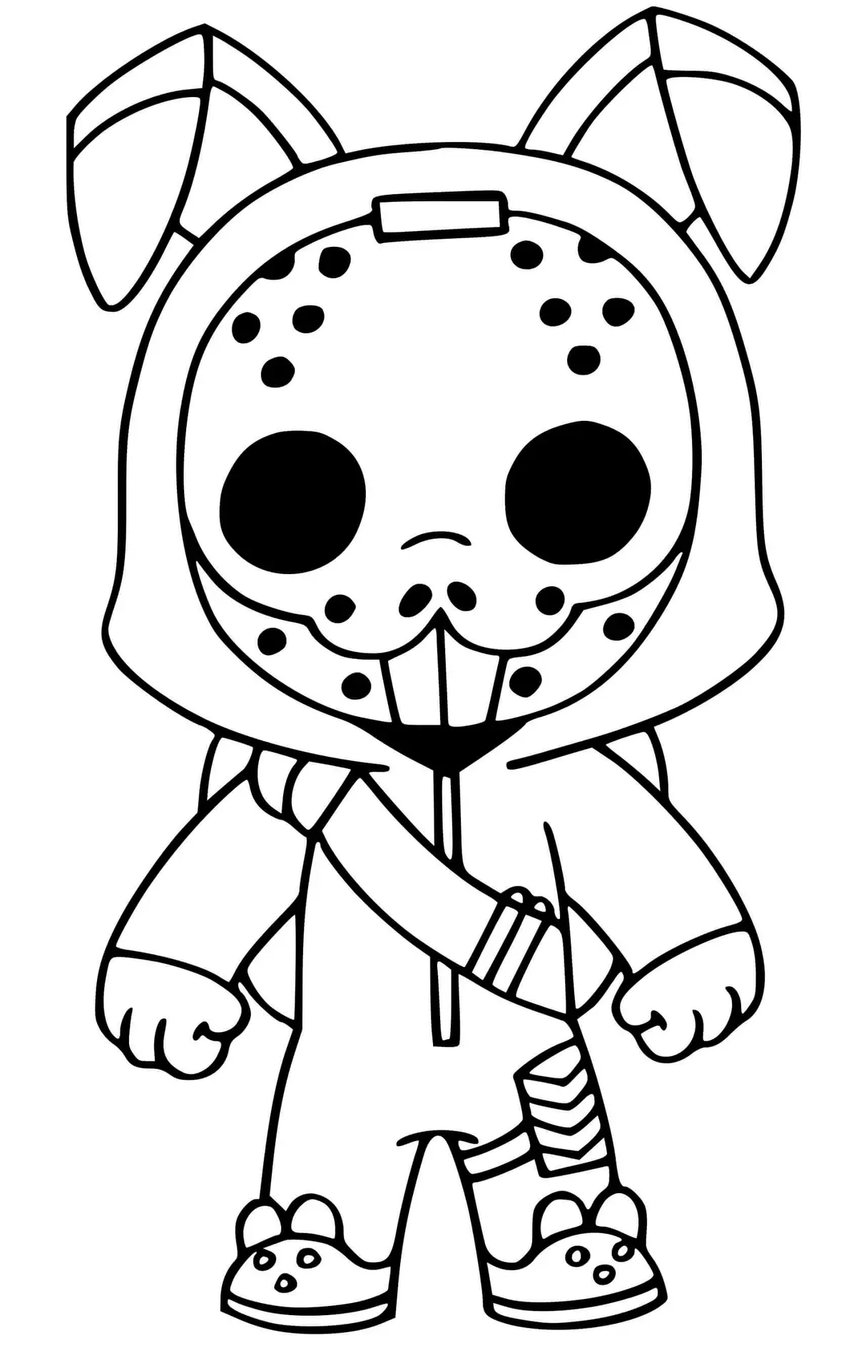 Coloriage Rabbit Raider Fortnite - Fortnite à imprimer