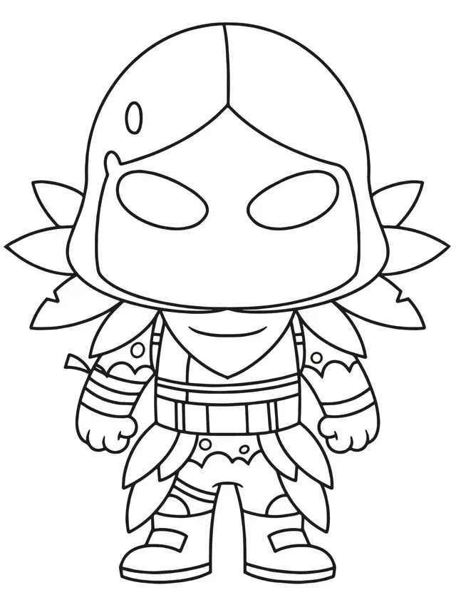 Coloriage Raven - Fortnite à imprimer