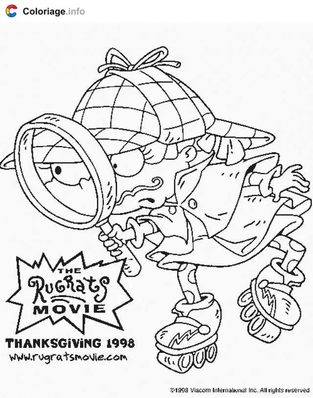 Desenho de Rugrats: Bebê Didi de Lupa na Mão para colorir