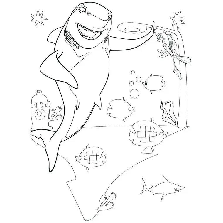 Coloriage Requin Nemo - Animaux à imprimer