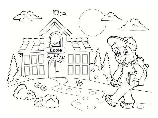 Coloriage Retour École Septembre - École à imprimer