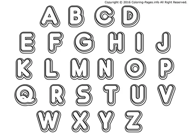 Coloriage Rigolo Alphabet Maternelles - Alphabet à imprimer