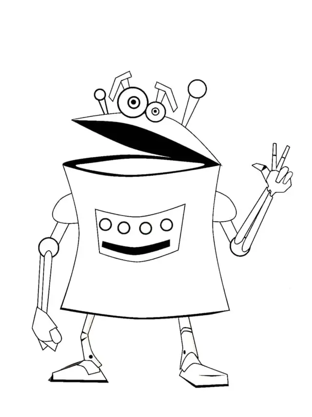 Coloriage Robot Similaire Android - Robot à imprimer
