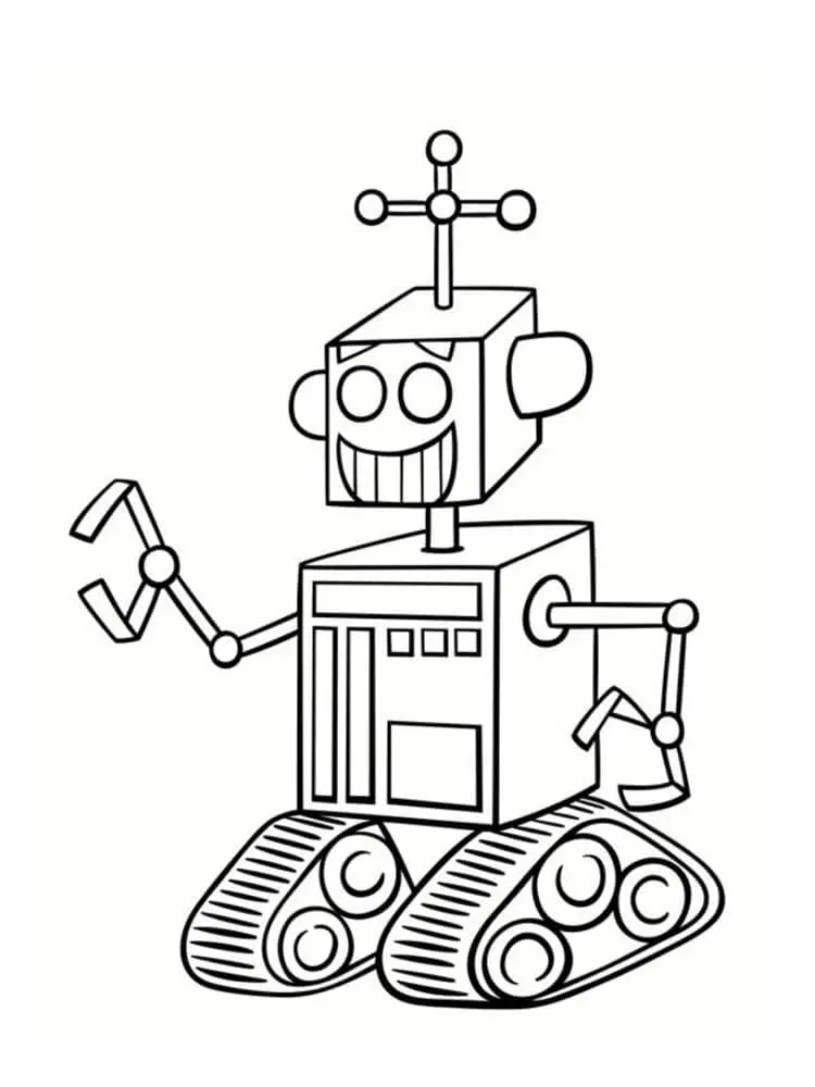 Dibujo de Robot Transportador para colorear