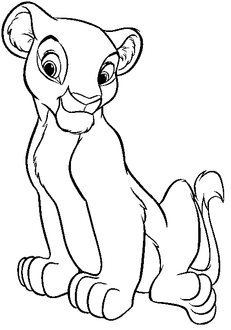Coloriage Roi Lion Nala - Roi lion à imprimer